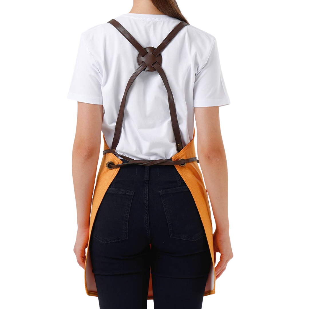 Copenhagen apron in Orange – product photograph 6