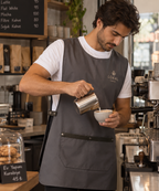 Milano dark grey professional apron – product photo 6