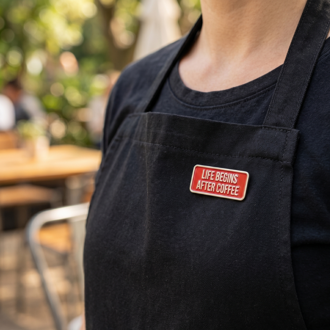 Pin Badge - Life Begins After Coffee