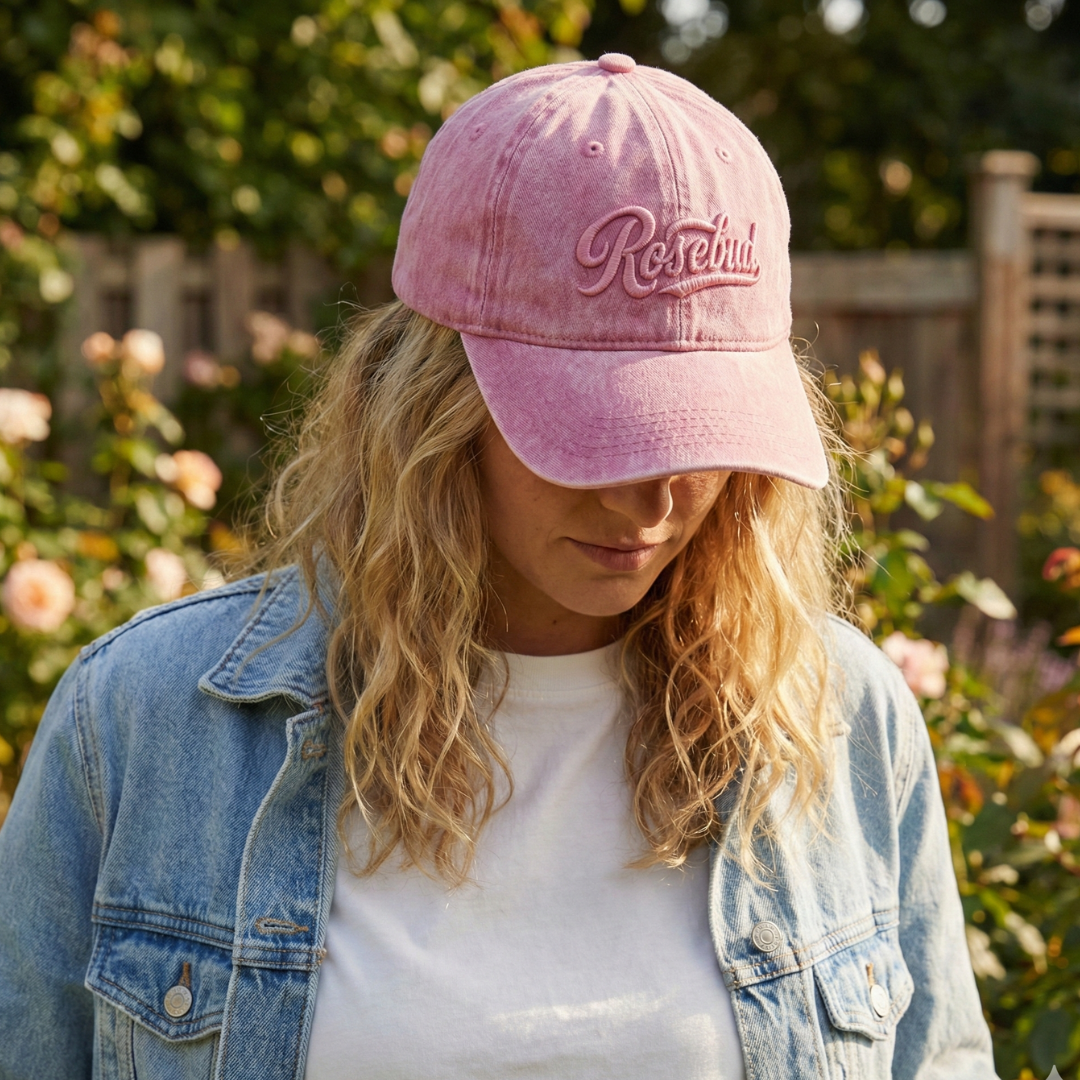 Washed Gabardine Cap - Light Pink