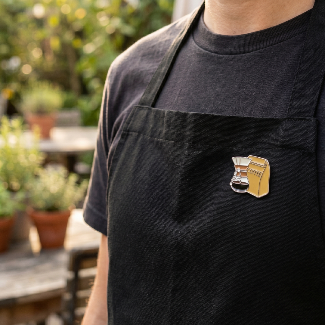 Pin Badge - Chemex & Coffee Bag