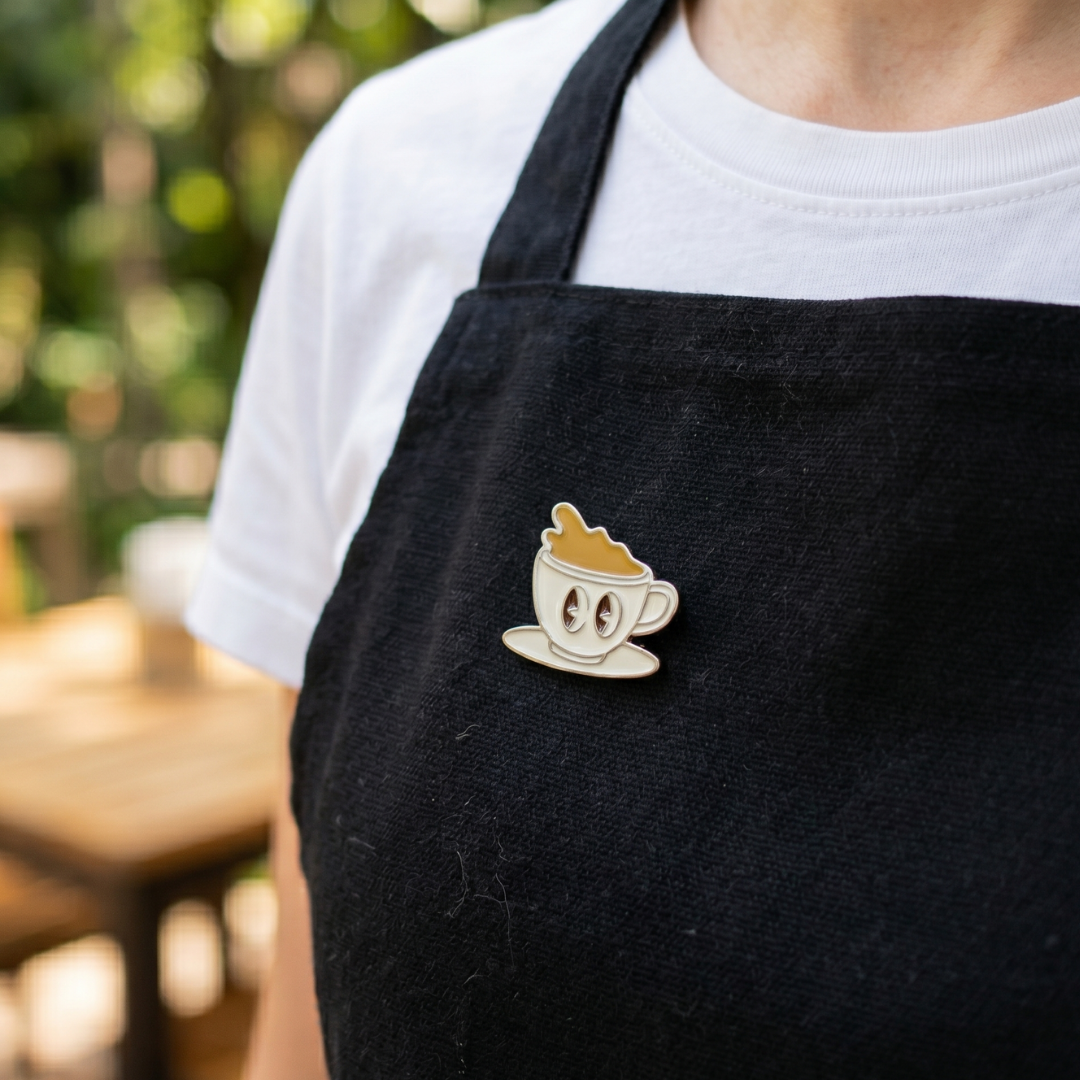 Pin Badge - Coffee Splash