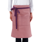 Dusty Rose Lisbon cotton waist apron, product view 1