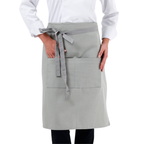 Light Grey Lisbon cotton waist apron, product view 1