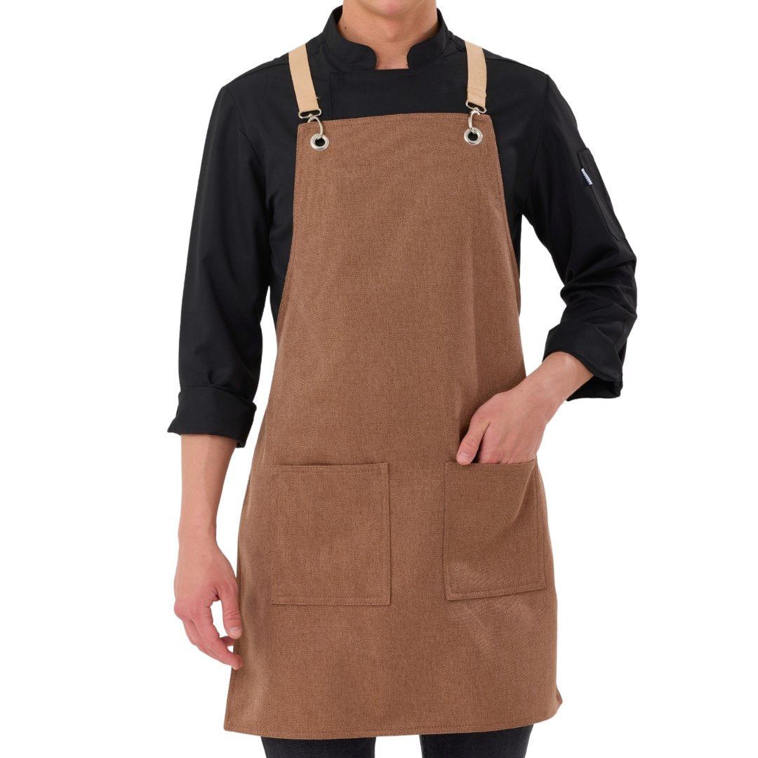 Berlin Apron - Caramel Brown