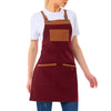 Personalised Premium Apron with Vegan Leather Accents