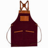Personalised Premium Apron with Vegan Leather Accents