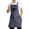 Personalised Premium Apron with Vegan Leather Accents