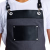Personalised Premium Apron with Vegan Leather Accents