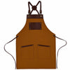 Personalised Premium Apron with Vegan Leather Accents