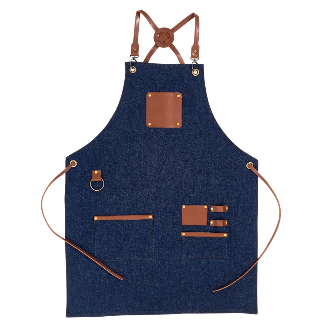 Istanbul Apron - Blue Denim