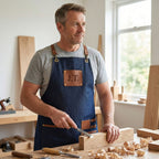 Istanbul Apron - Blue Denim