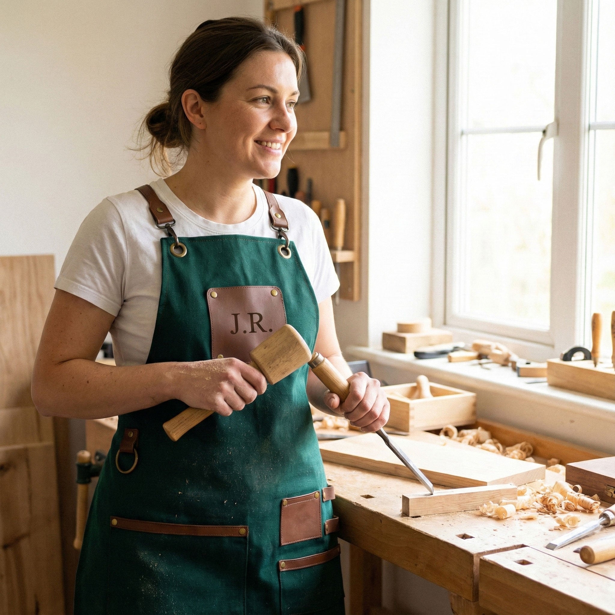 Istanbul Apron - Forest Green – Apron Atelier