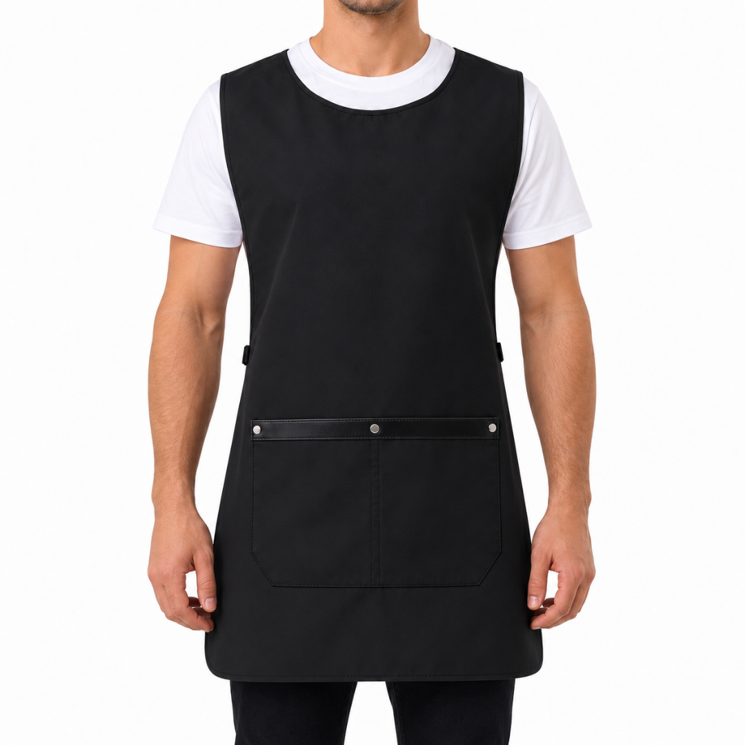 Milano black professional apron – product photo 1