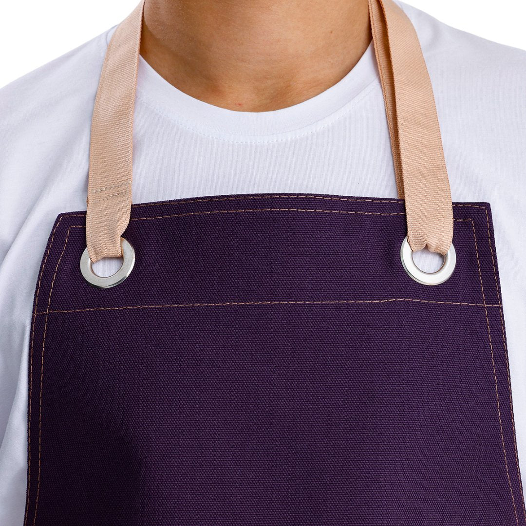 Naples Apron - Aubergine
