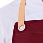 Naples Apron - Burgundy Red