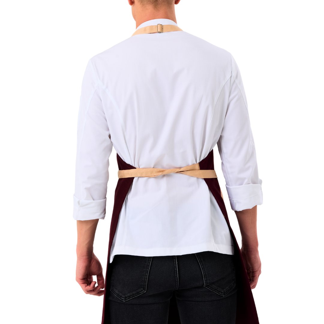 Naples Apron - Burgundy Red