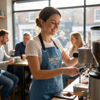 Naples Apron - Steel Blue