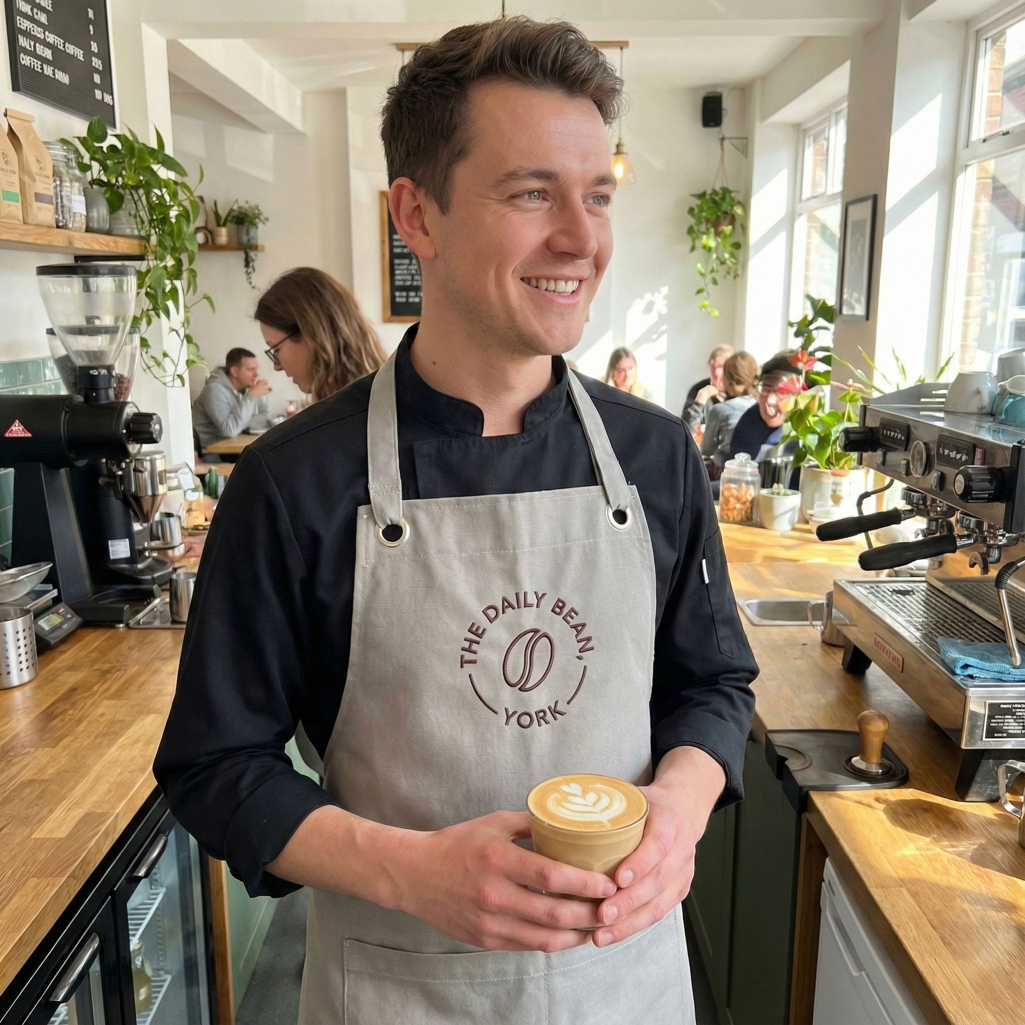 Naples Apron - Stone Grey