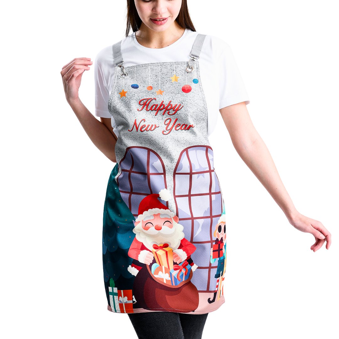Winter Holiday Apron - Gift Time