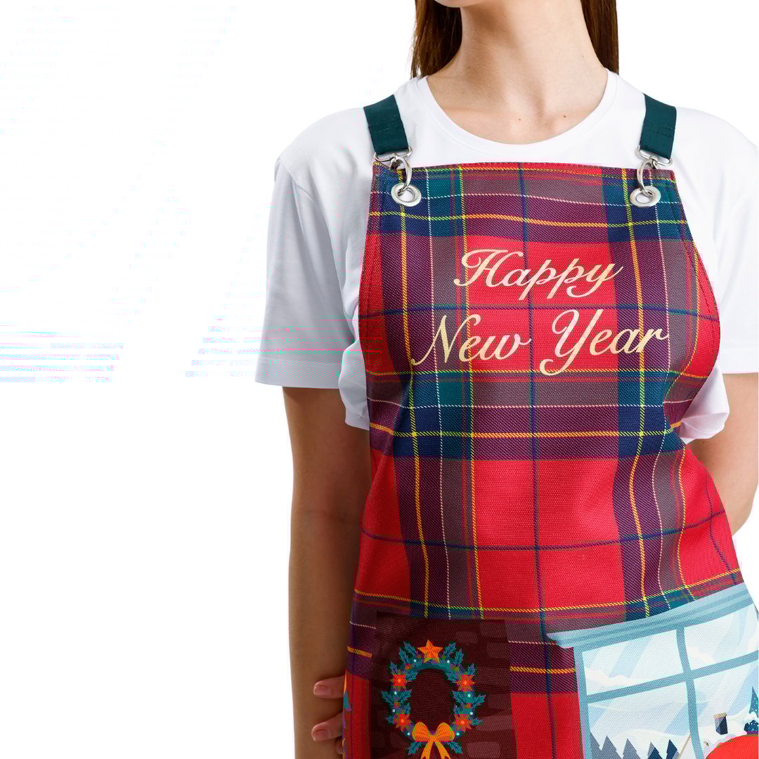 Winter Holiday Apron - Warm Wishes