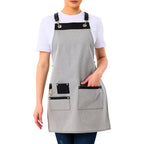New York Apron - Silver Grey