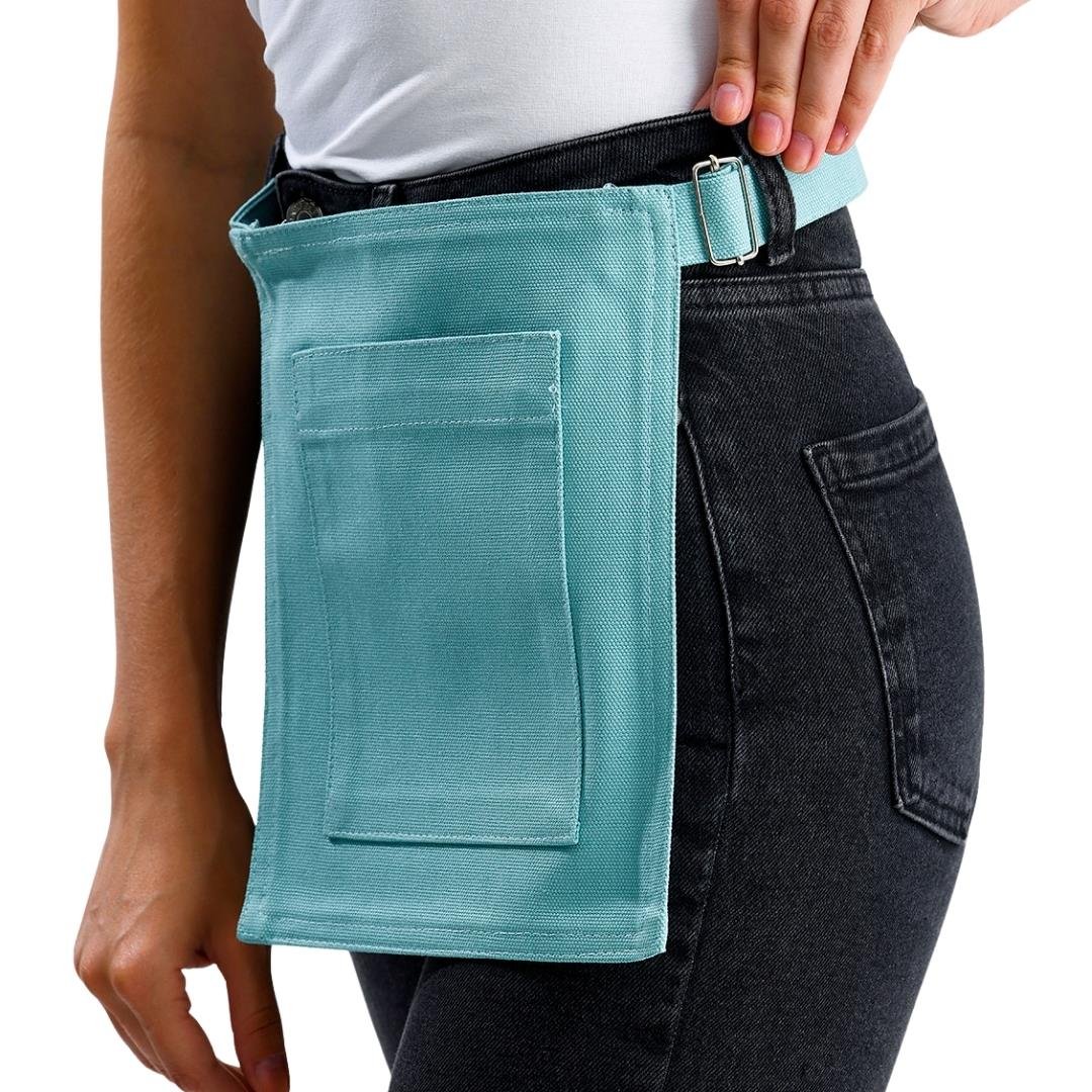 Riga Waist Apron - Aqua Blue