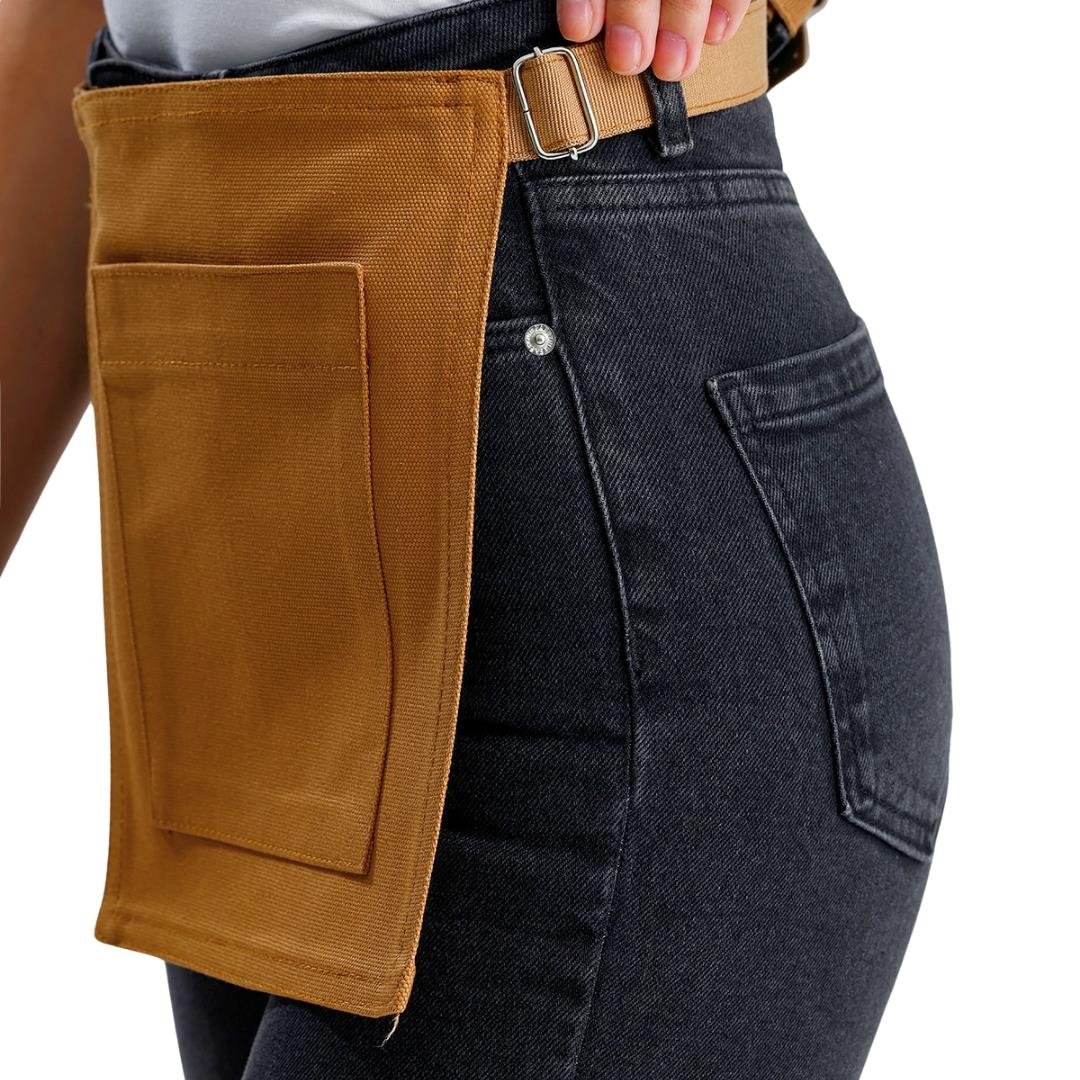 Riga Waist Apron - Caramel Brown