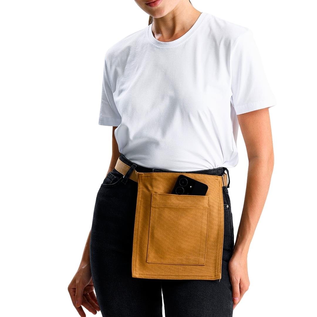 Riga Waist Apron - Caramel Brown