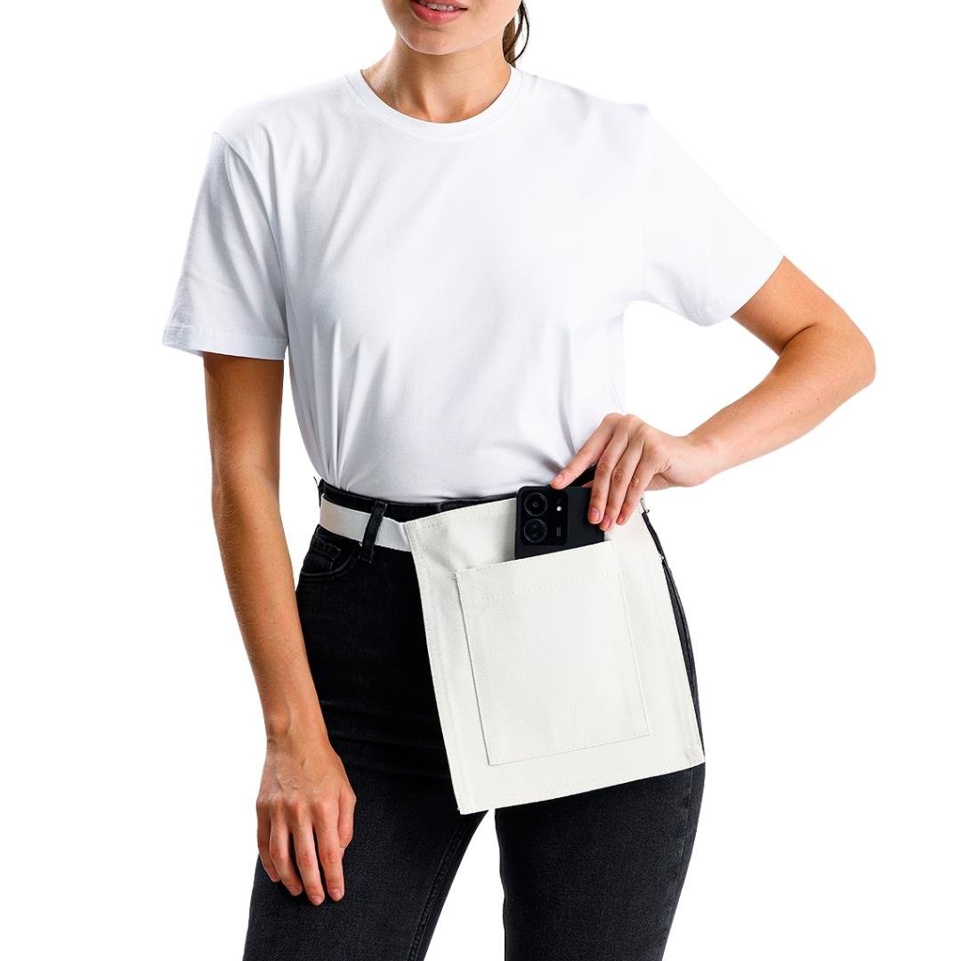 Riga Waist Apron - White