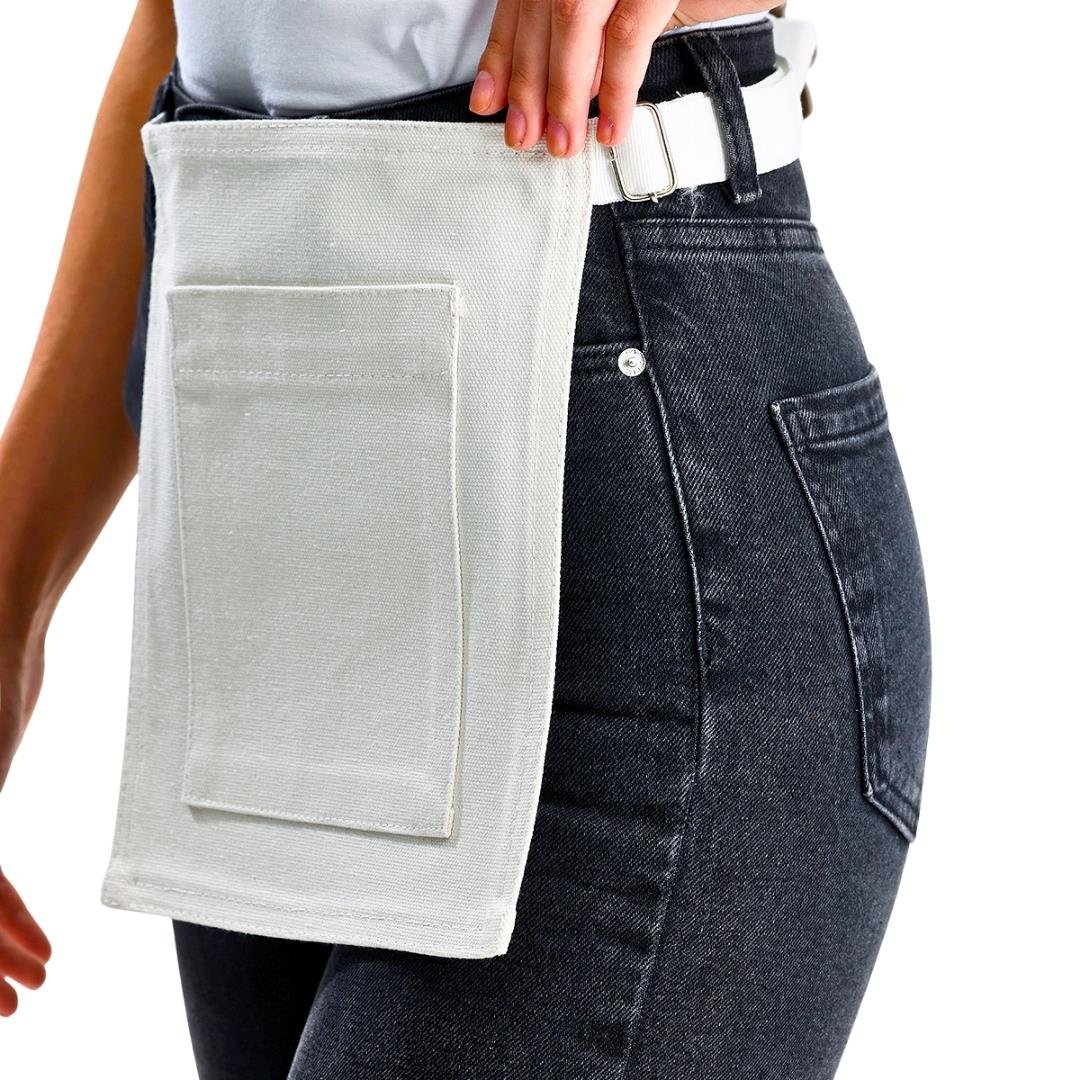 Riga Waist Apron - White