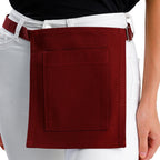 Riga Waist Apron - Burgundy Red