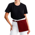 Riga Waist Apron - Burgundy Red