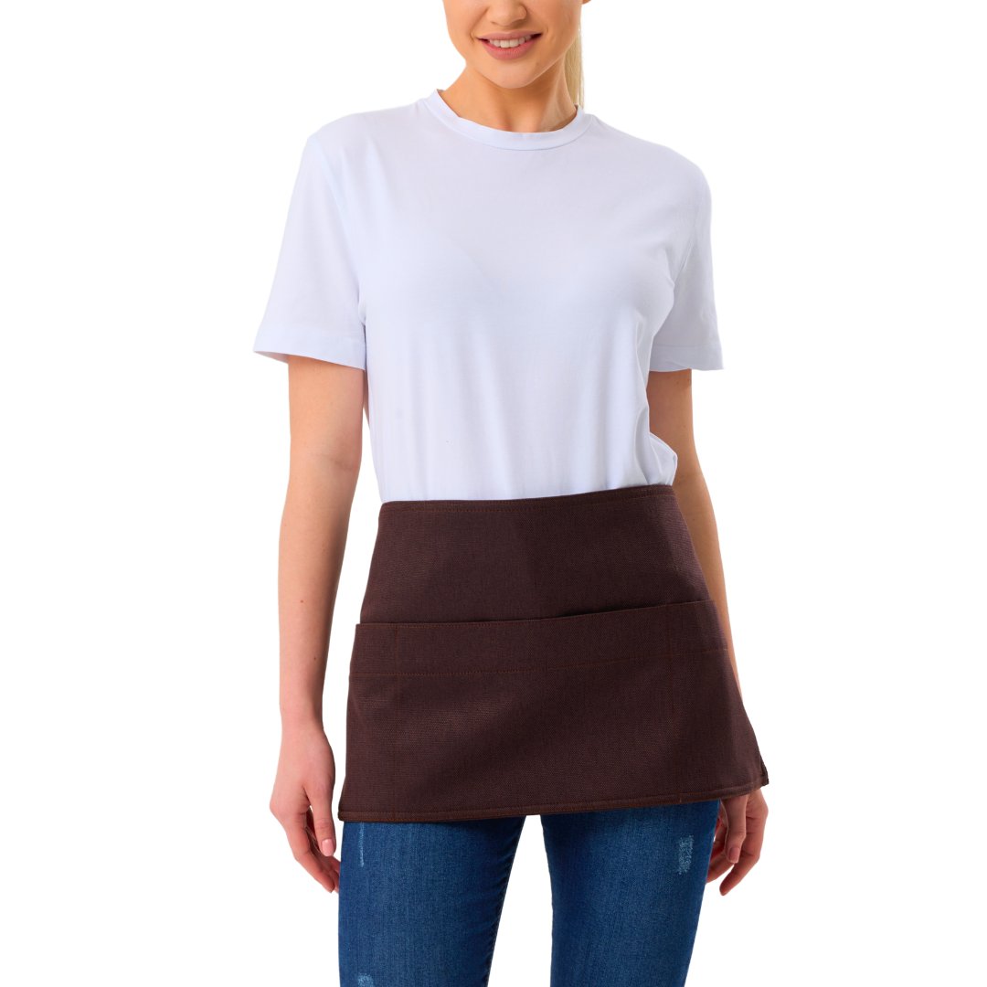 Stockholm Bistro Apron - Coffee Brown